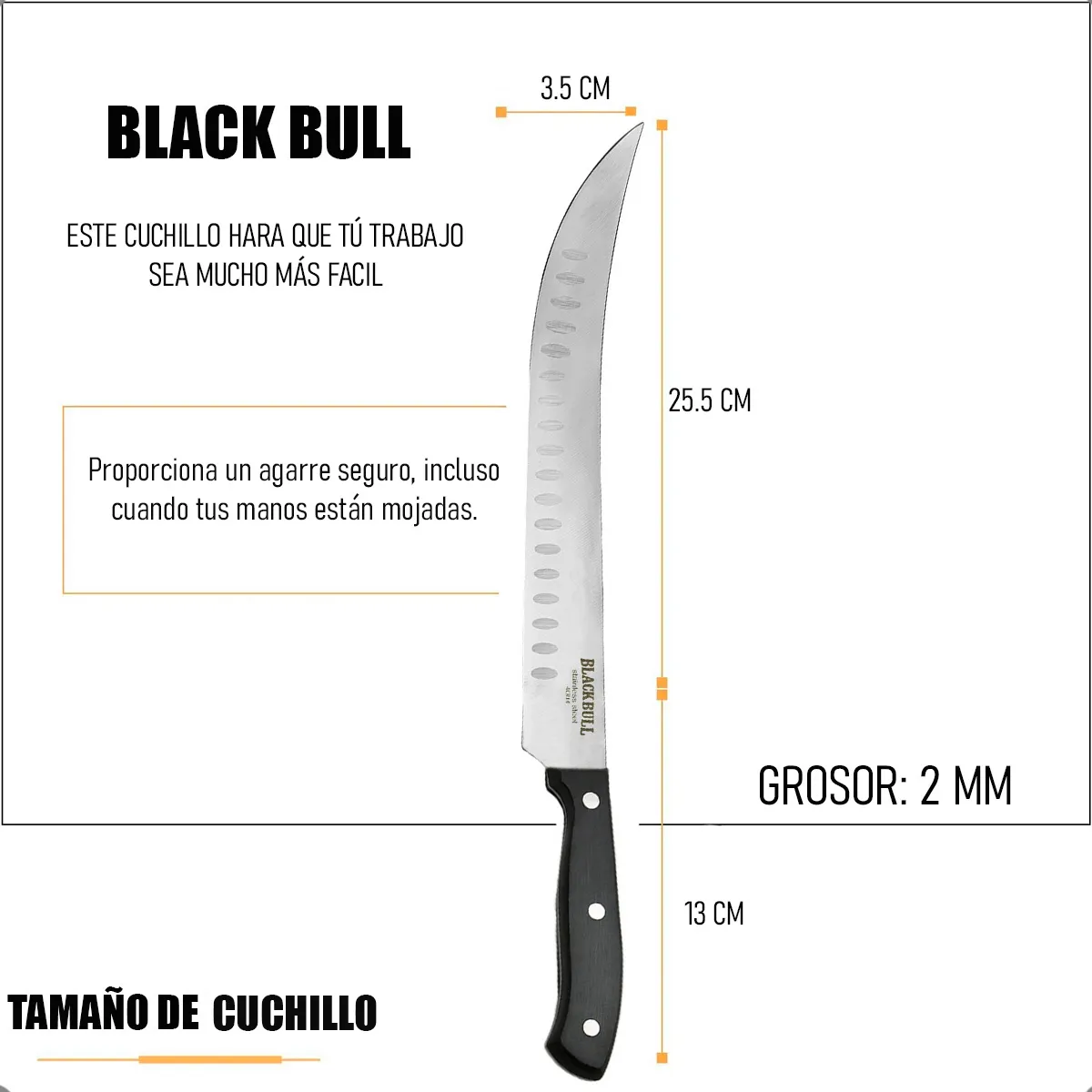 GENERICO - Cuchillo De Cocinero Rebanador Cuchillo Chef Profesional