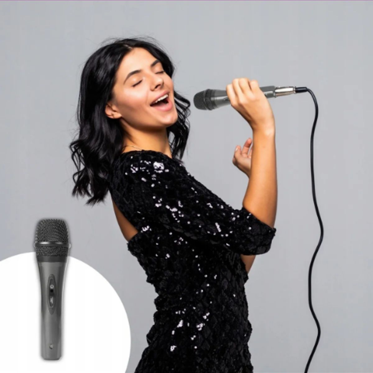 GENERICO - Micrófono Profesional Legendario Karaoke Vmic M706 Color Negro