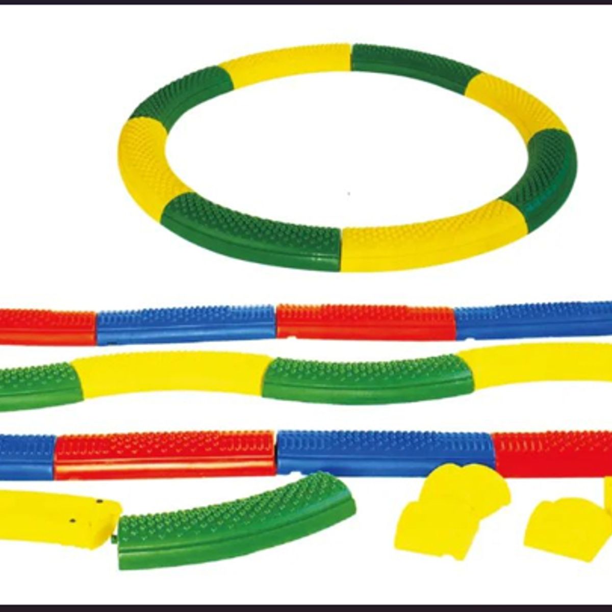 GENERICO - Pista de Equilibrio Curva y Recta 20 Piezas