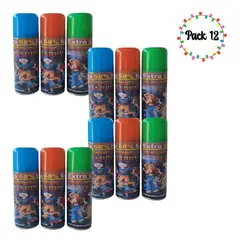 EKOL TACTICA MILITAR - Pack 12 Serpentina Spray Para Navidad O Fiesta De Año Nuevo
