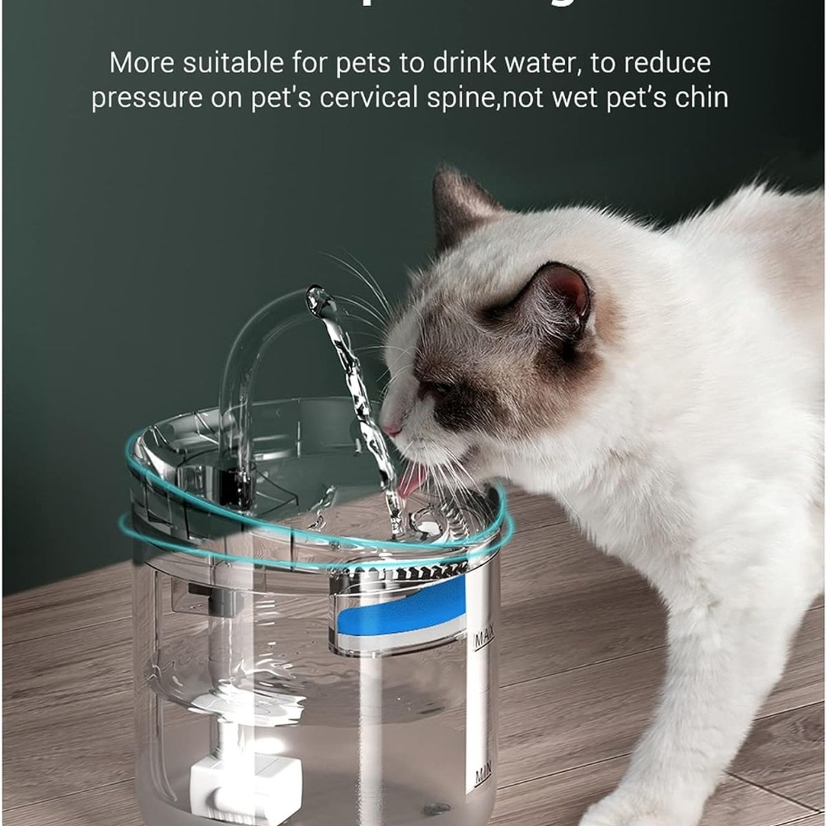 GENERICO - Bebedero Automatico para Mascotas Dispensador de Agua Electrico 3 Litros Gatos y Perros