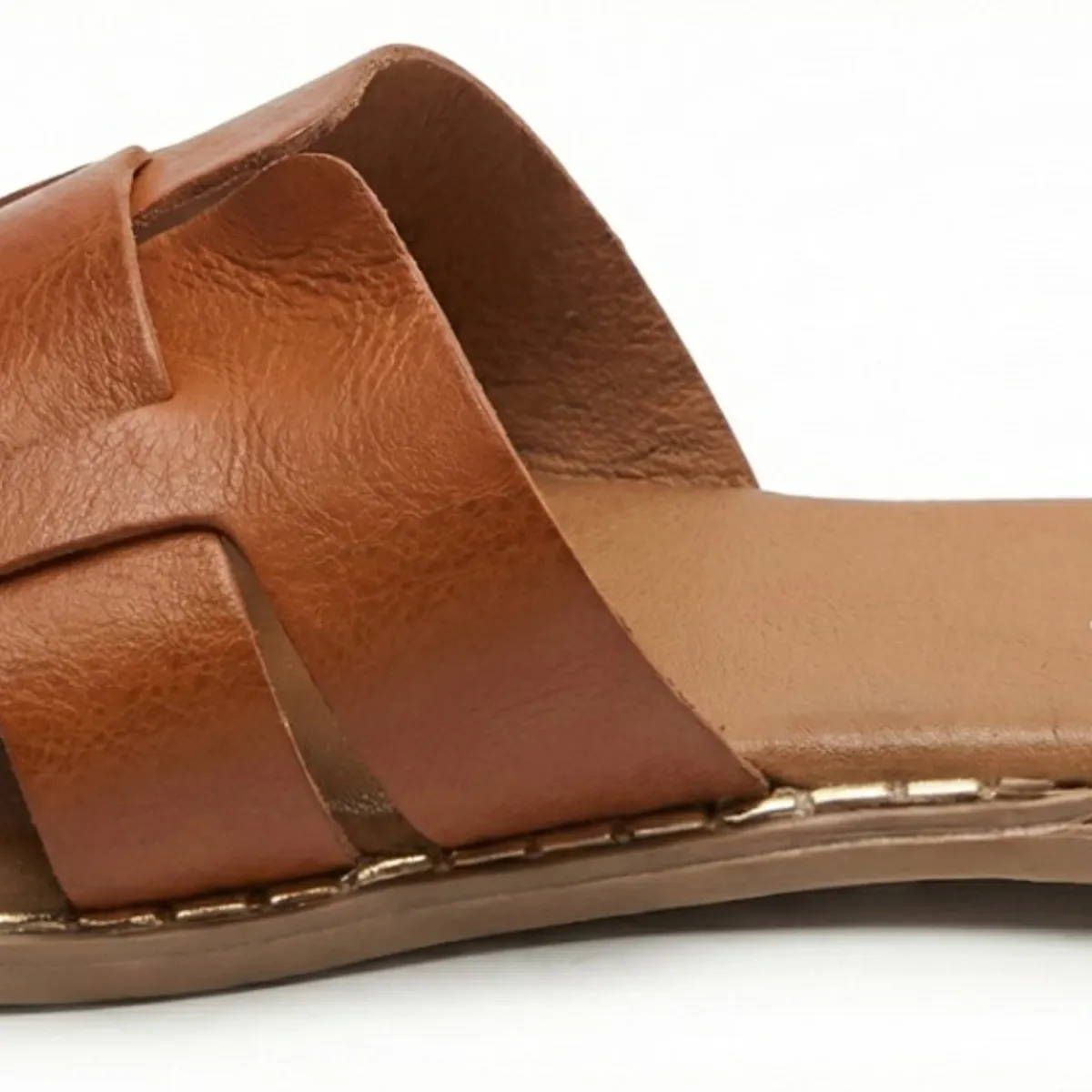 BOVINITA - Sandalia Mujer Chalas Plana Mule Camel Playa Verano Comodas