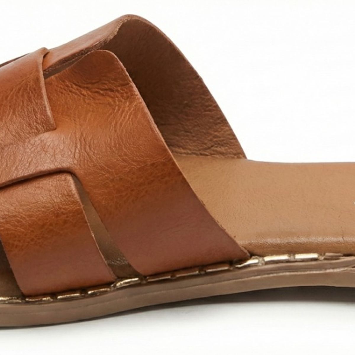 BOVINITA - Sandalia Mujer Chalas Plana Mule Camel Playa Verano Comodas