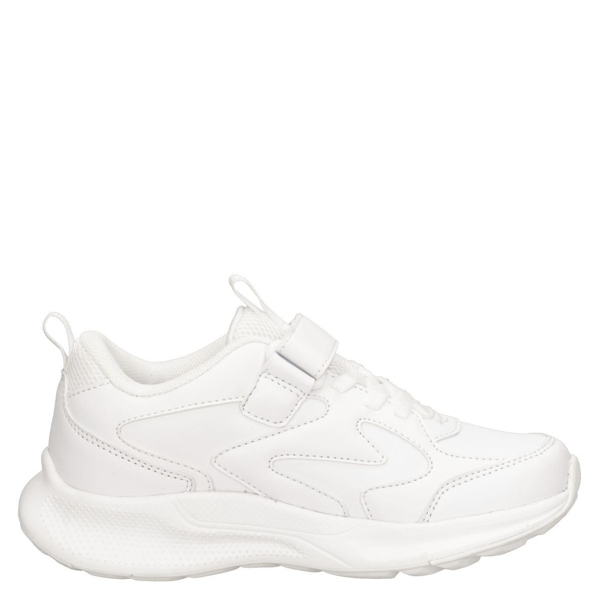 PLUMA - Zapatilla Escolar Unisex Blanco Pluma