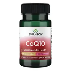 SWANSON - Coq10 - High Potency 100mg 50 Sgels Coq10 - High Potency 100mg 50 Sgels