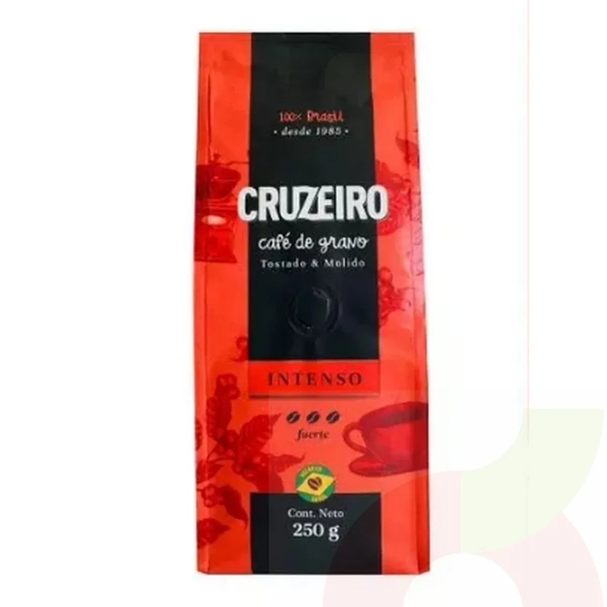 CRUZEIRO - cafe de grano tostado y molido de cruzeiro intenso 250g