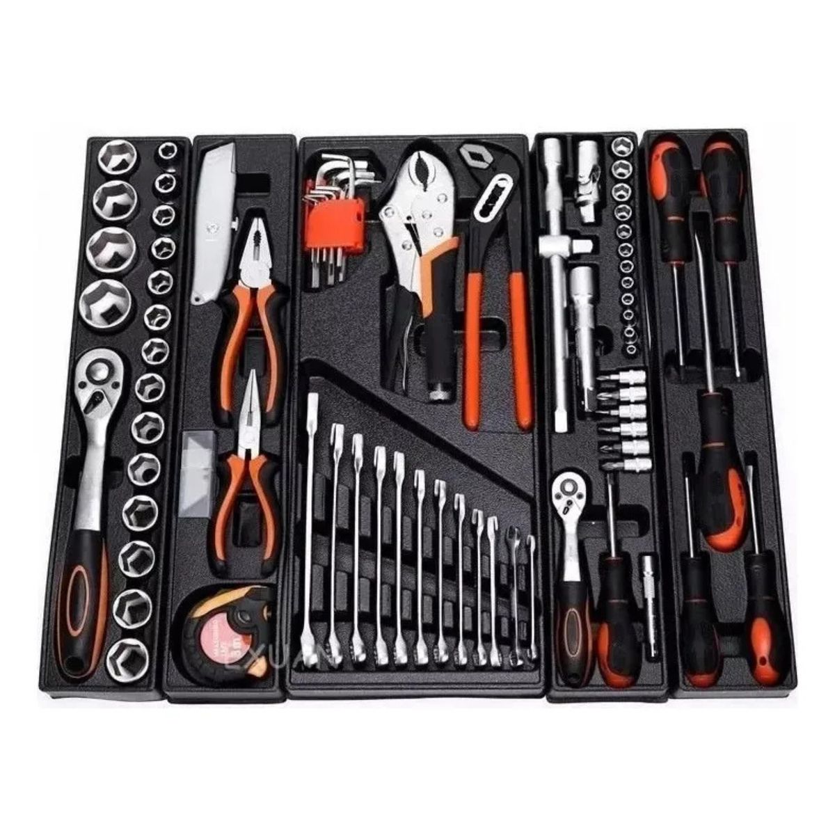 GENERICO - Caja De Herramientas Generac Set 85 Pieza Plegable 5 Niveles
