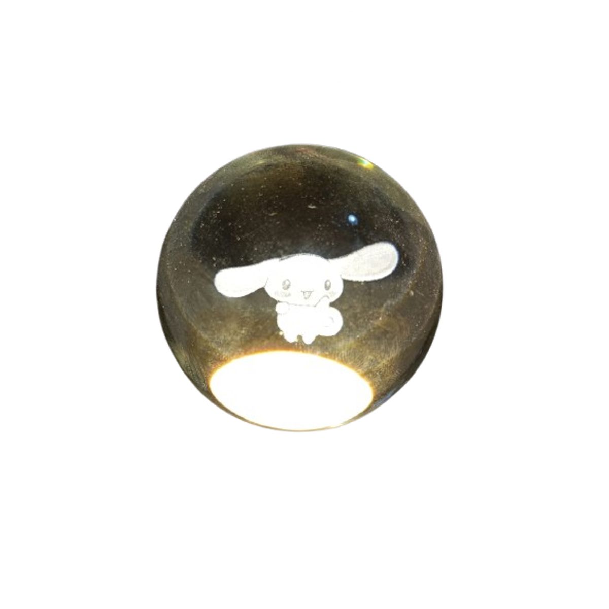 GENERICO - Lampara esfera bola linda con luz 6 x 8cm