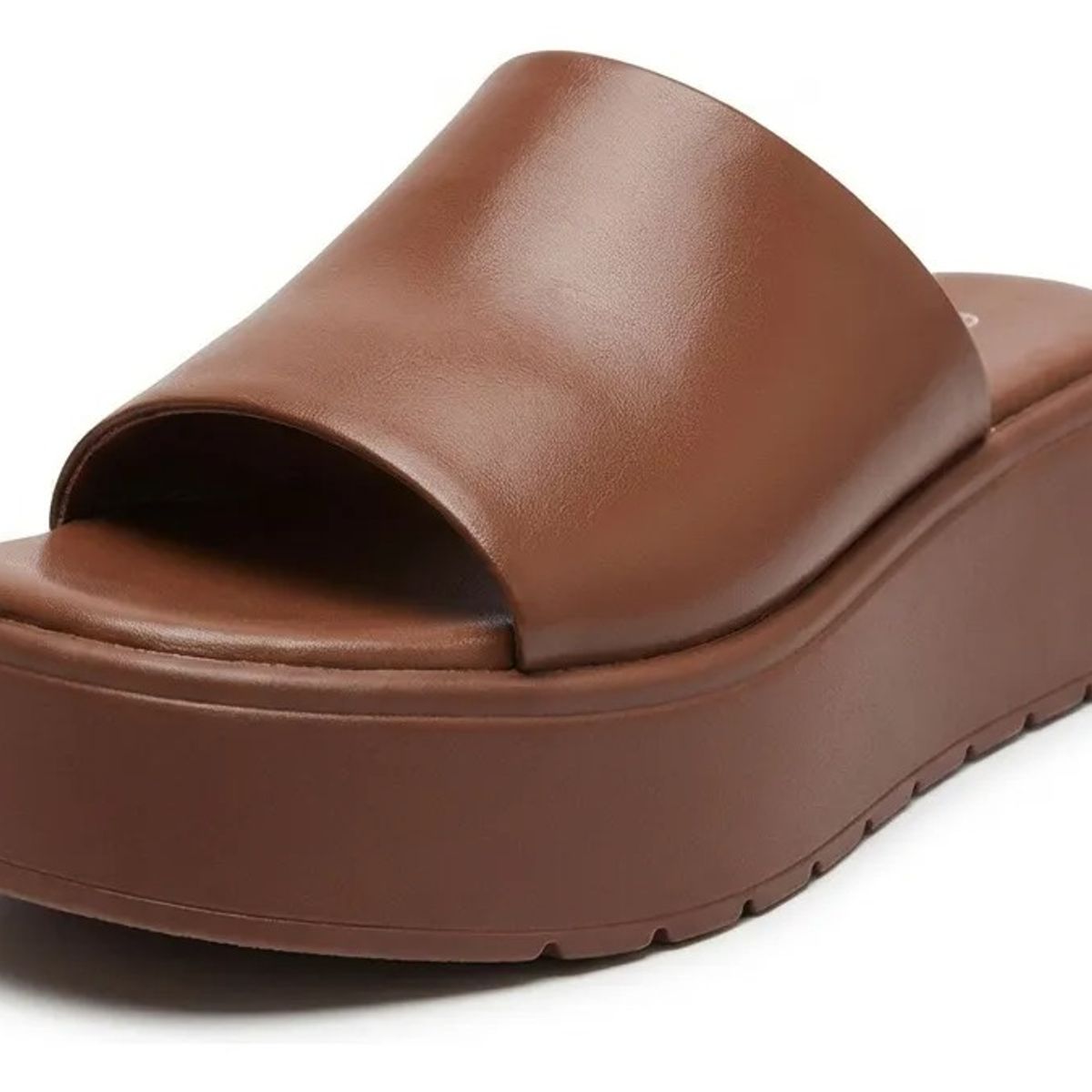 BOVINITA - Sandalia Mujer Plataforma Alta Marron Verano Liviano Cafe