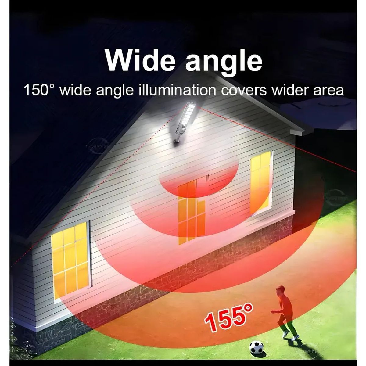 GENERICO - Foco Solar Led 1000w Exterior Sensor Demovimiento Magicstore Negro Agregar a favoritos