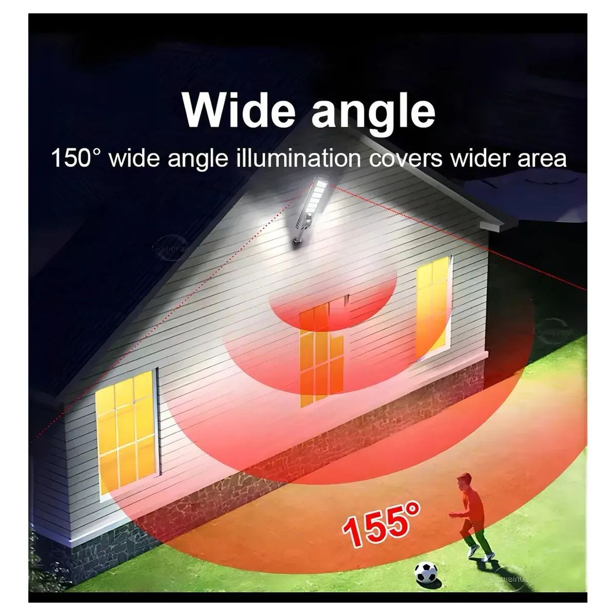 GENERICO - Foco Solar Led 1000w Exterior Sensor Demovimiento Magicstore Negro Agregar a favoritos