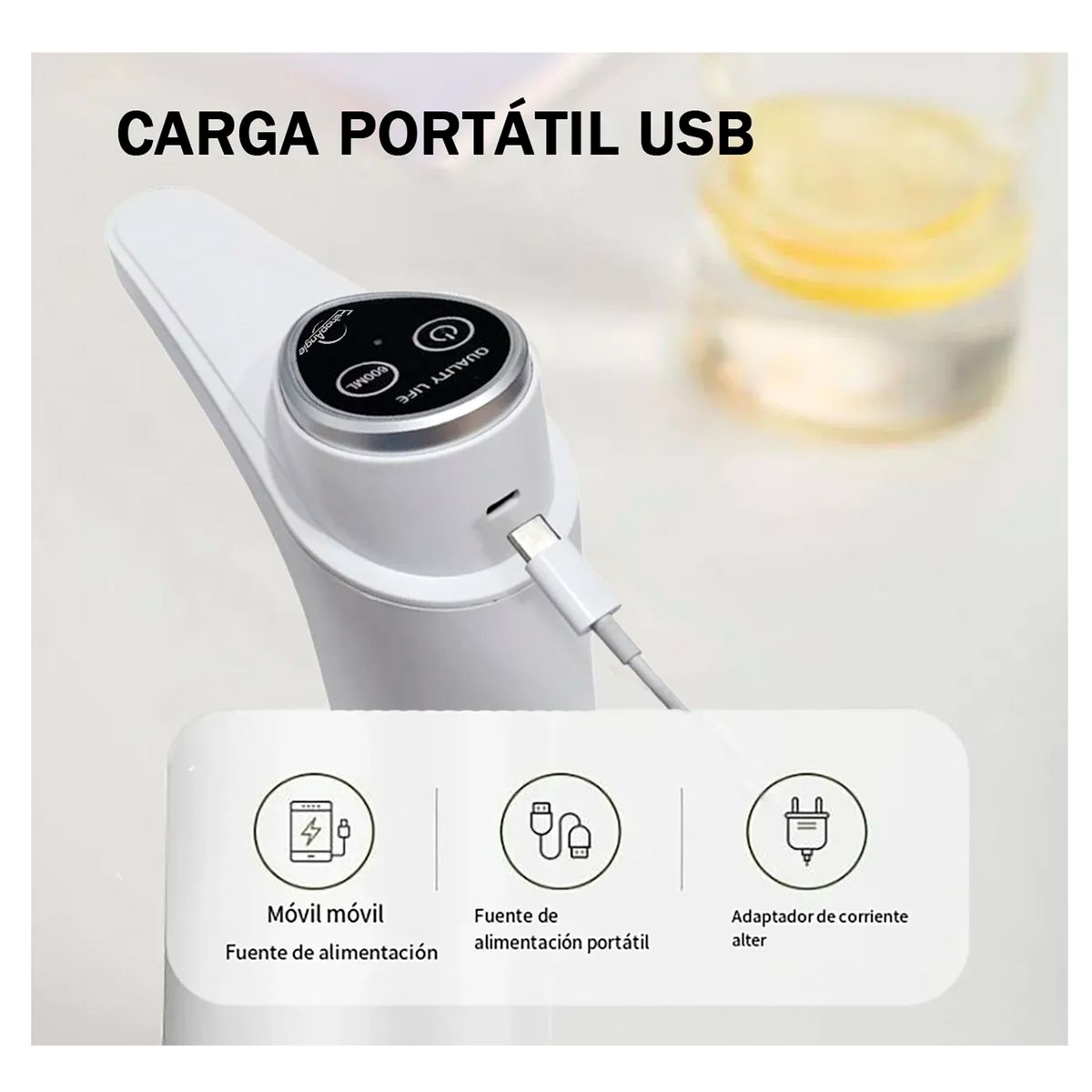 ESHOPANGIE - Dispensador Agua Electrico Portatil Usb Bidon Botellon