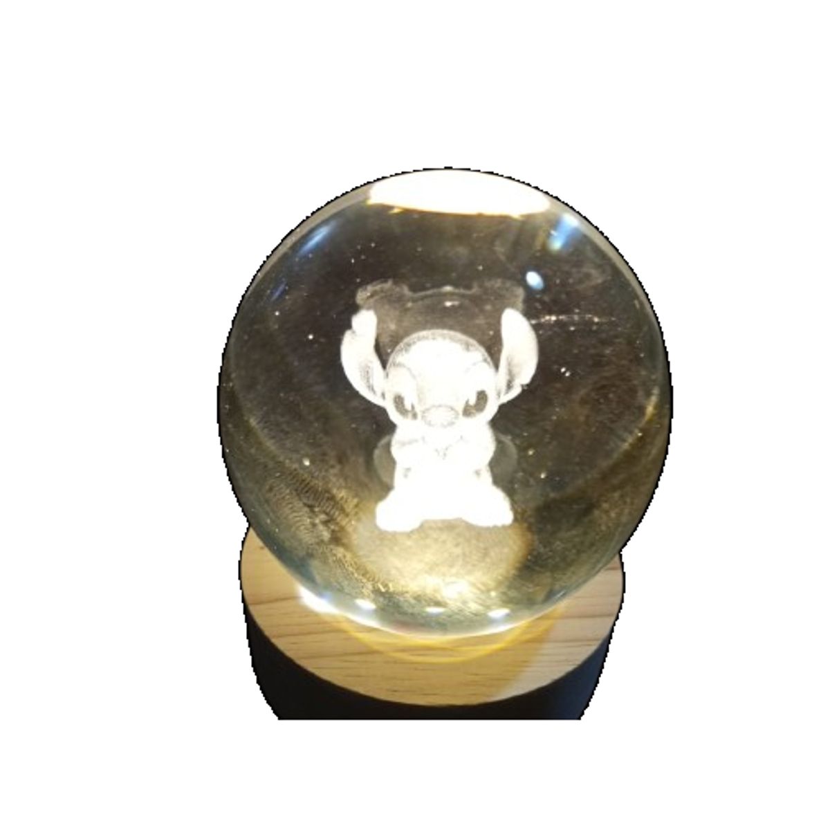 GENERICO - Lampara esfera bola linda con luz 6 x 8cm