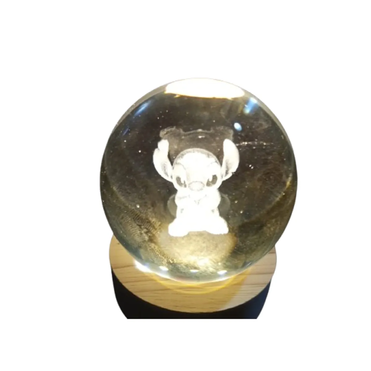 GENERICO - Lampara esfera bola linda con luz 6 x 8cm