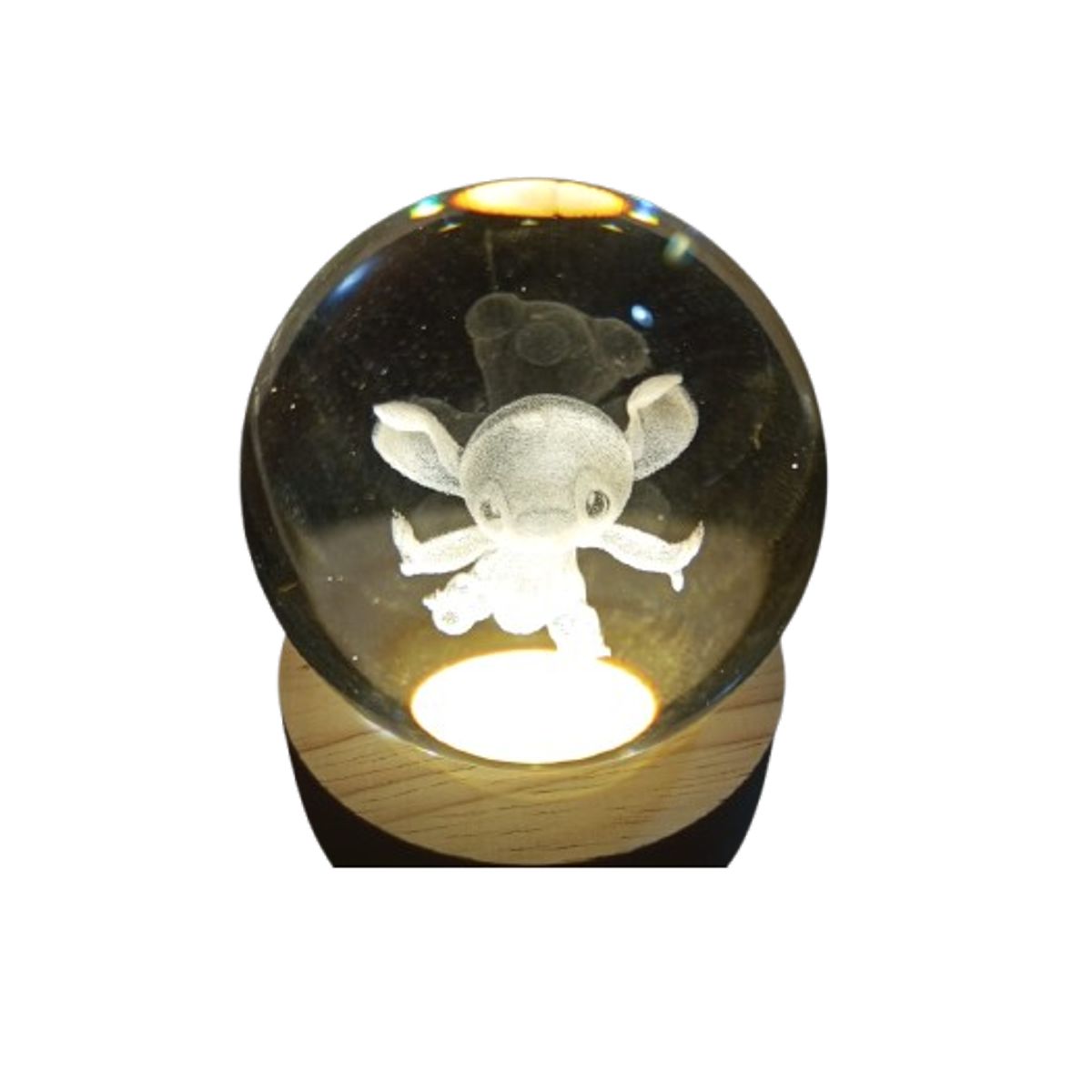 GENERICO - Lampara esfera bola linda con luz 6 x 8cm
