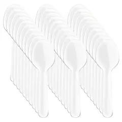 PASTELERIUSCL - X250 Cucharas Postres Cucharas Desechables Cucharas Helado Cucharas Desechables Cucharas De Plástico