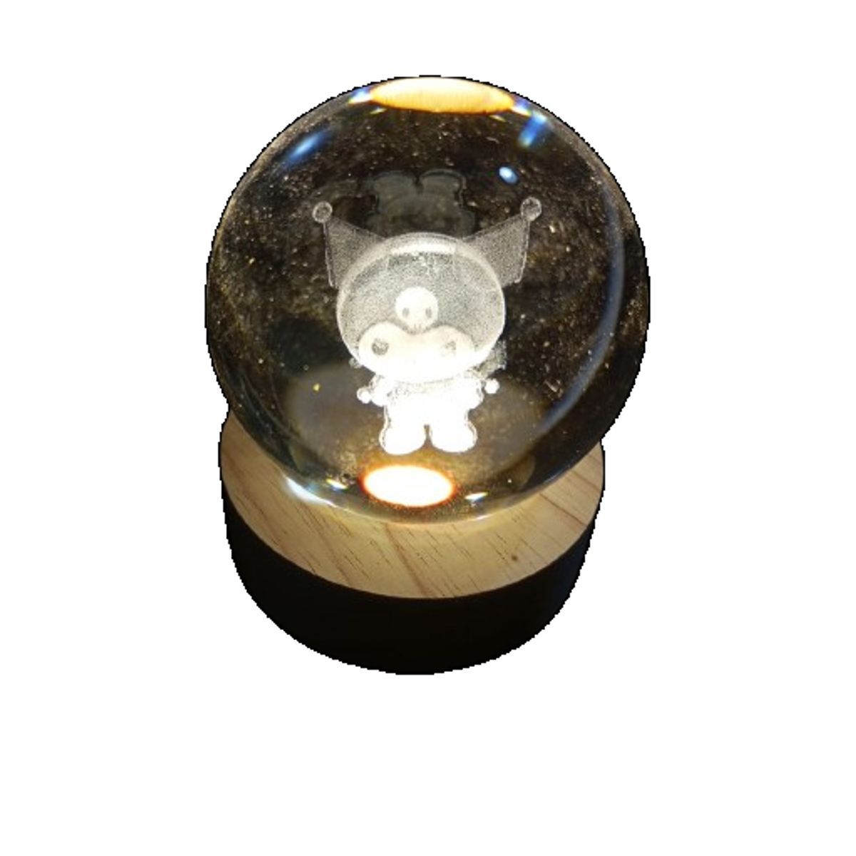 GENERICO - Lampara esfera bola linda con luz 6 x 8cm