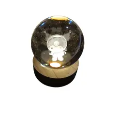 GENERICO - Lampara esfera bola linda con luz 6 x 8cm