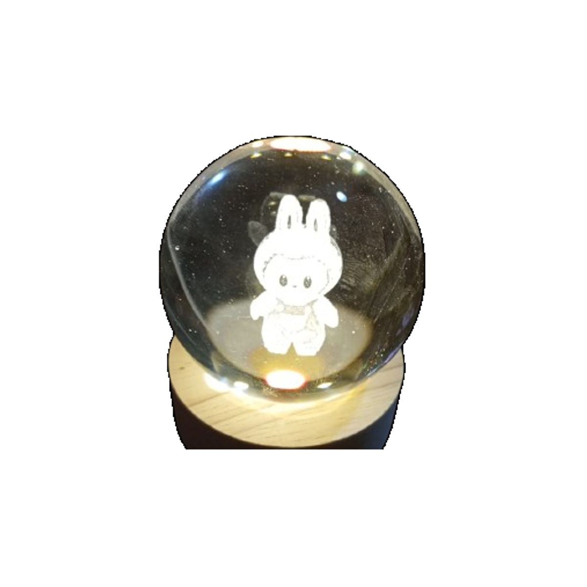 GENERICO - Lampara esfera bola linda con luz 6 x 8cm