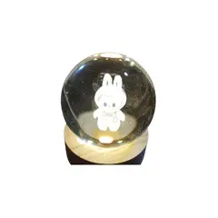 GENERICO - Lampara esfera bola linda con luz 6 x 8cm