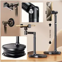 GENERICO - Soporte Celular Plegable Con Clip Mecánico Y Magnético