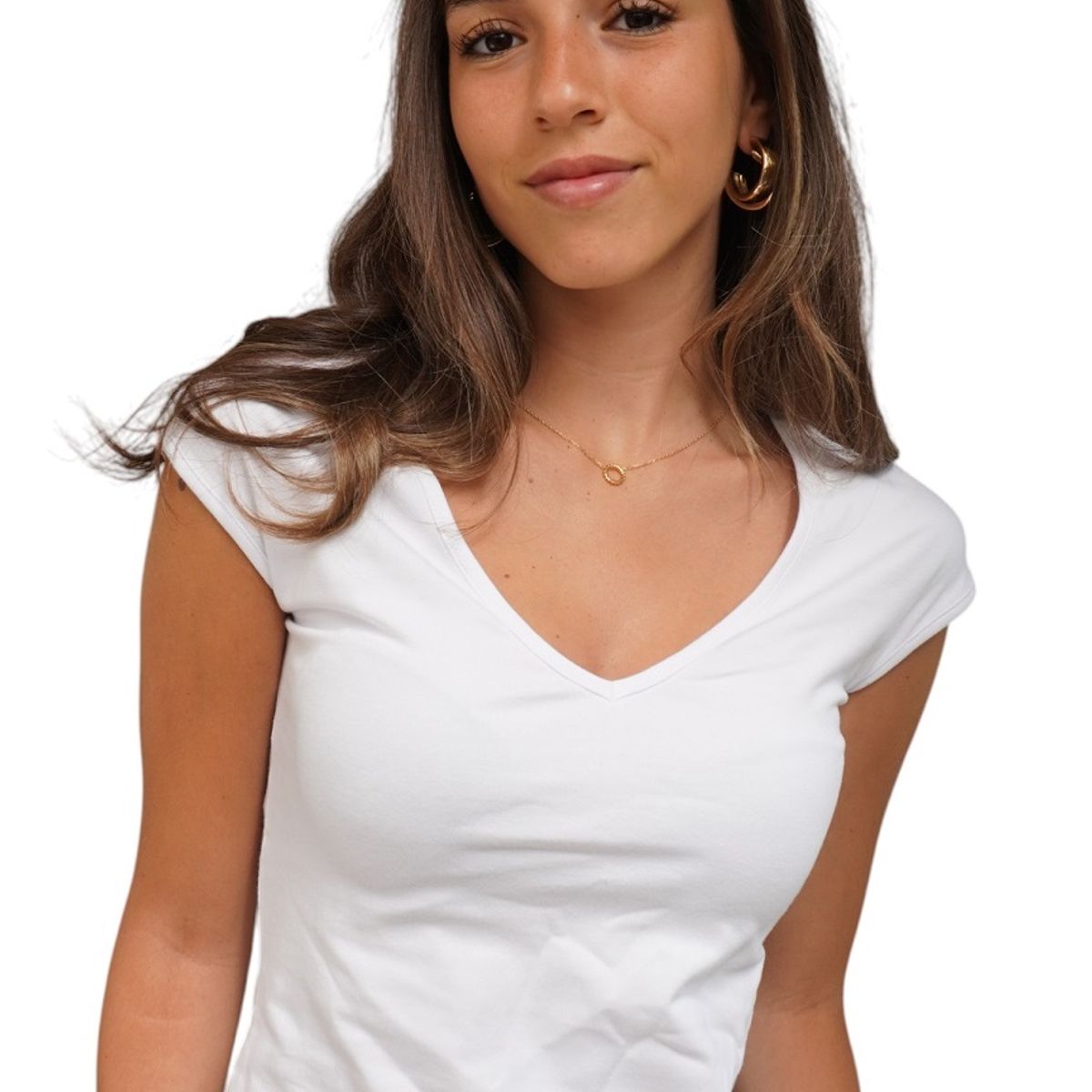 DIVINO JEANS - Polera Mabel II Blanca Divino Jeans