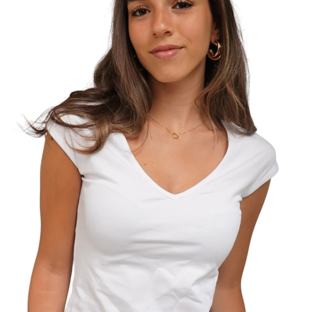 DIVINO JEANS - Polera Mabel II Blanca Divino Jeans
