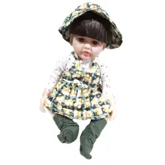 GENERICO - Muñeca reborn de silicona realista 55cm con accesorios chupete mamadera y pañal