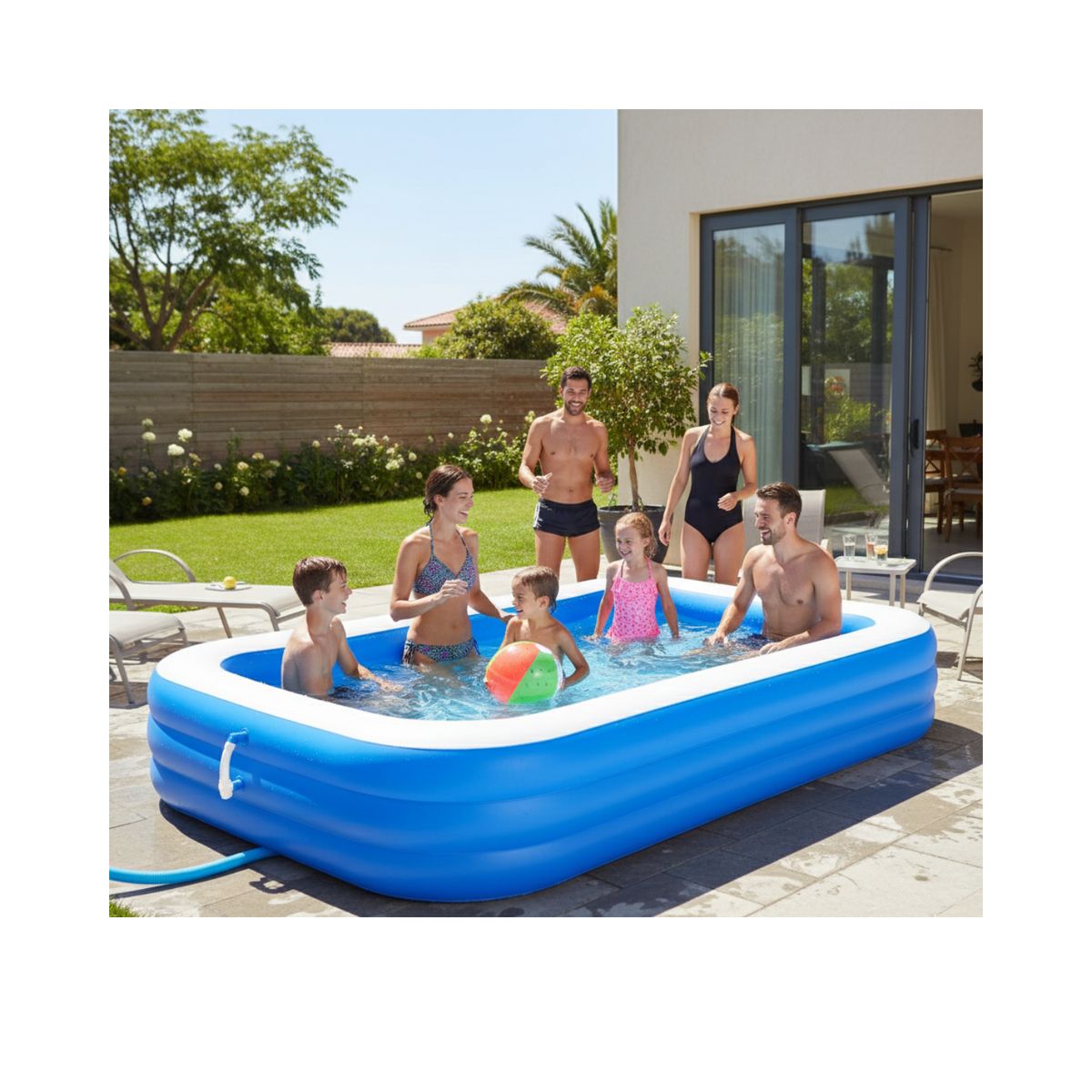 GENERICO - Piscina Inflable Rectangular 305x183x66cm