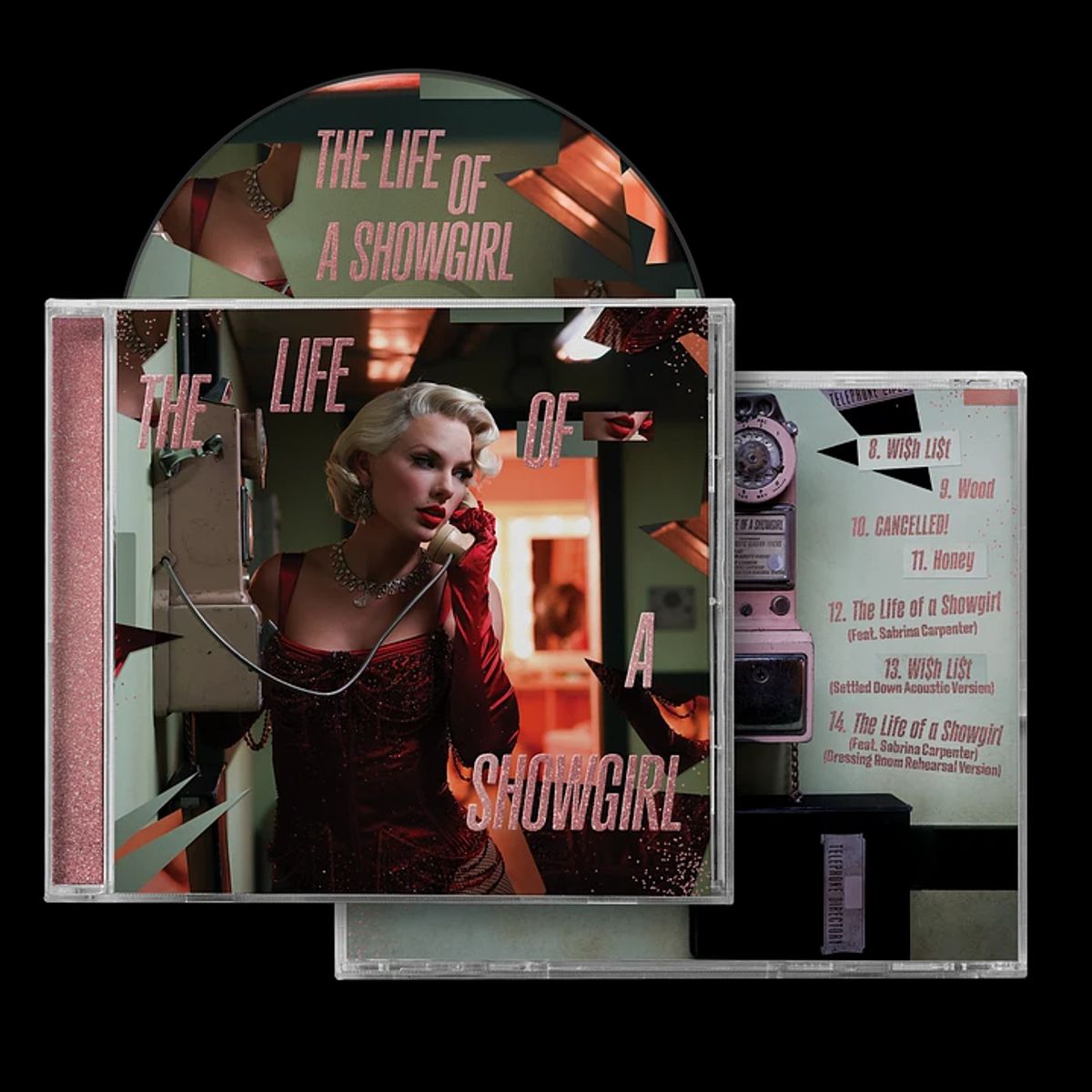 GENERICO - Taylor Swift - The Life Of A Showgirl - CD + Acoustic Track - Dressing Room Rehearsal con detalle