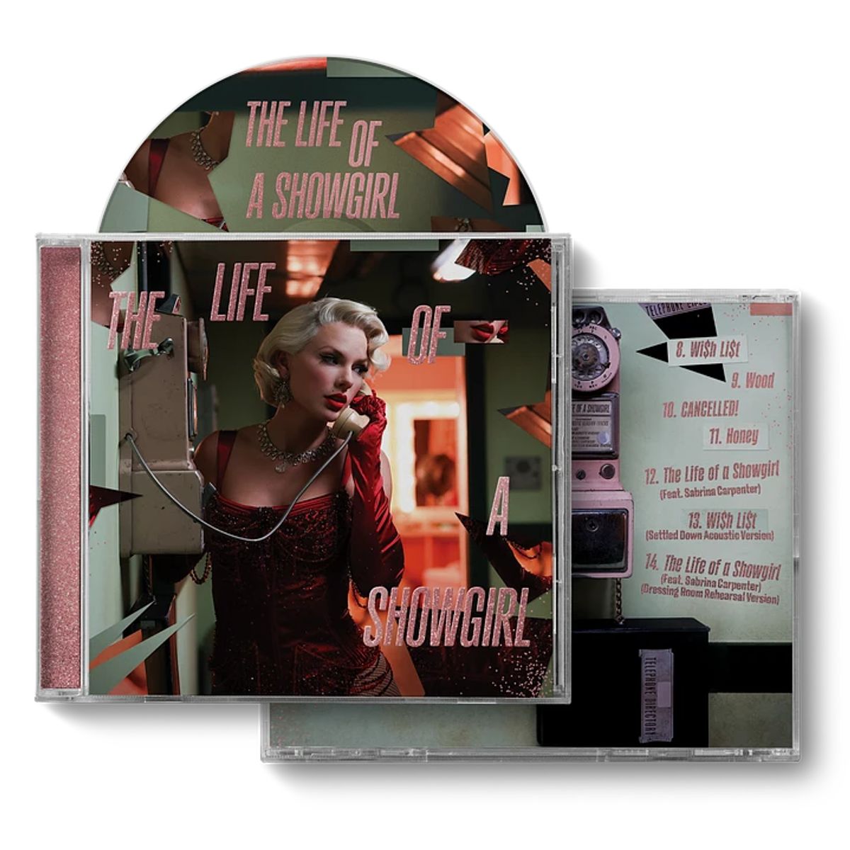 GENERICO - Taylor Swift - The Life Of A Showgirl - CD + Acoustic Track - Dressing Room Rehearsal con detalle