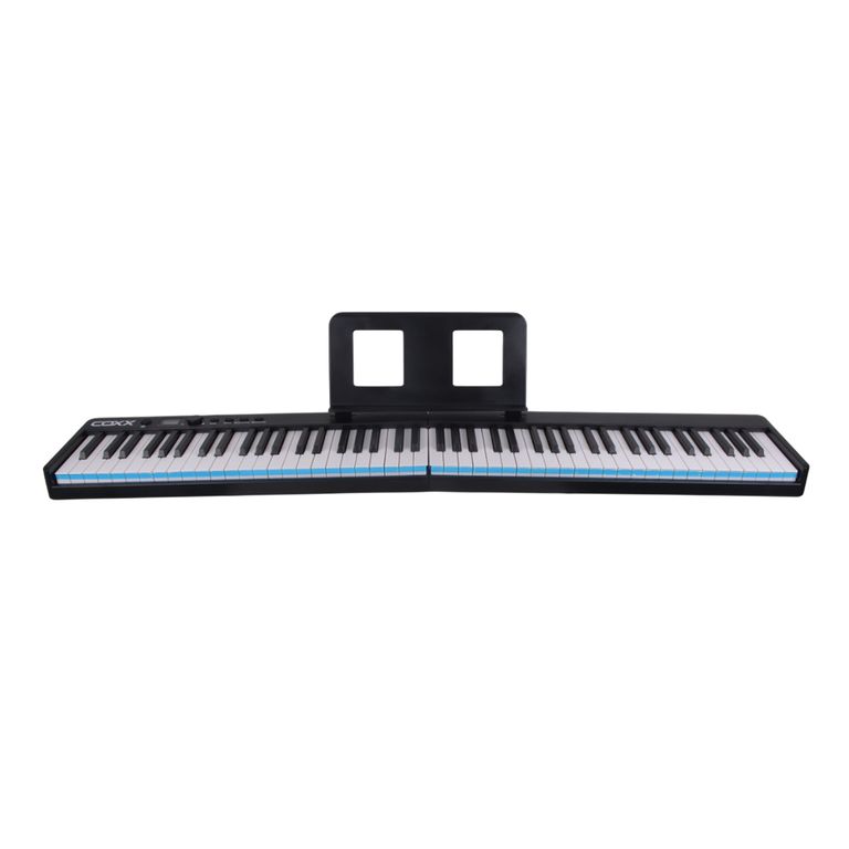 PIANO DIGITAL PORTATIL PLEGABLE 88 NOTAS NEGRO FOLD