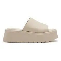 BOVINITA - Sandalia Mujer Plataforma Alta Beige Verano Comodas Livianas