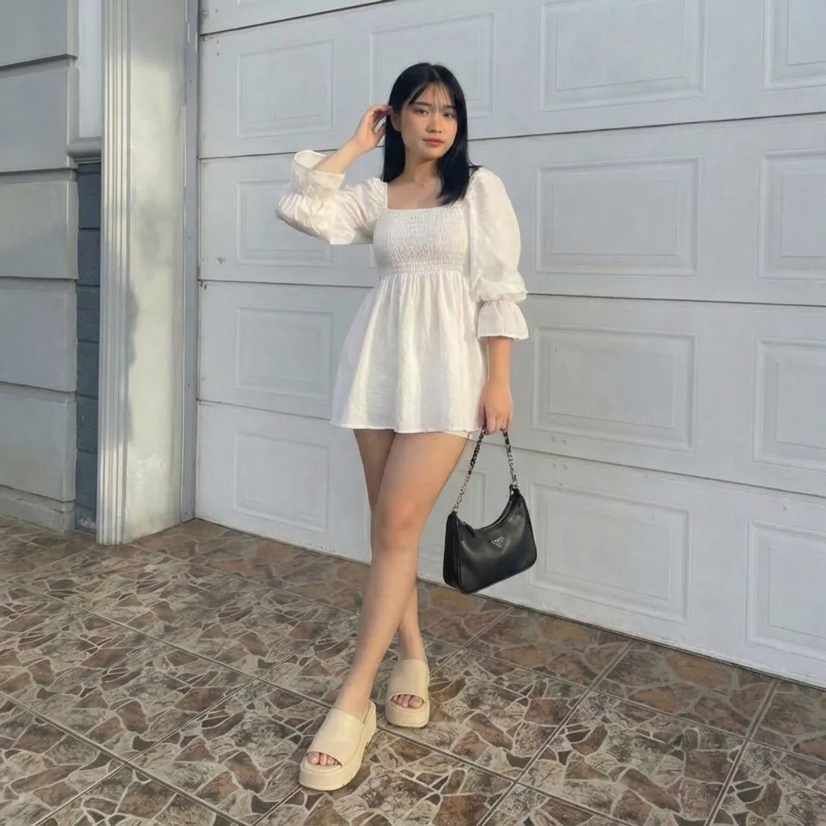 BOVINITA - Sandalia Mujer Plataforma Alta Beige Verano Comodas Livianas