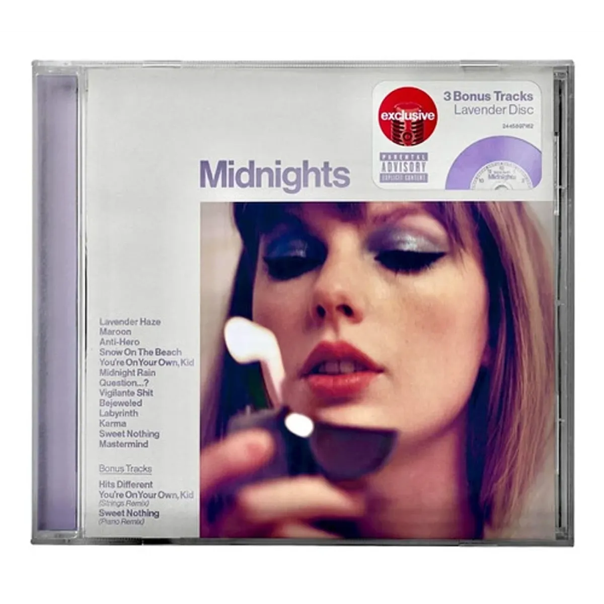 GENERICO - Taylor Swift - Midnights - CD Lavender Target Edition con detalle