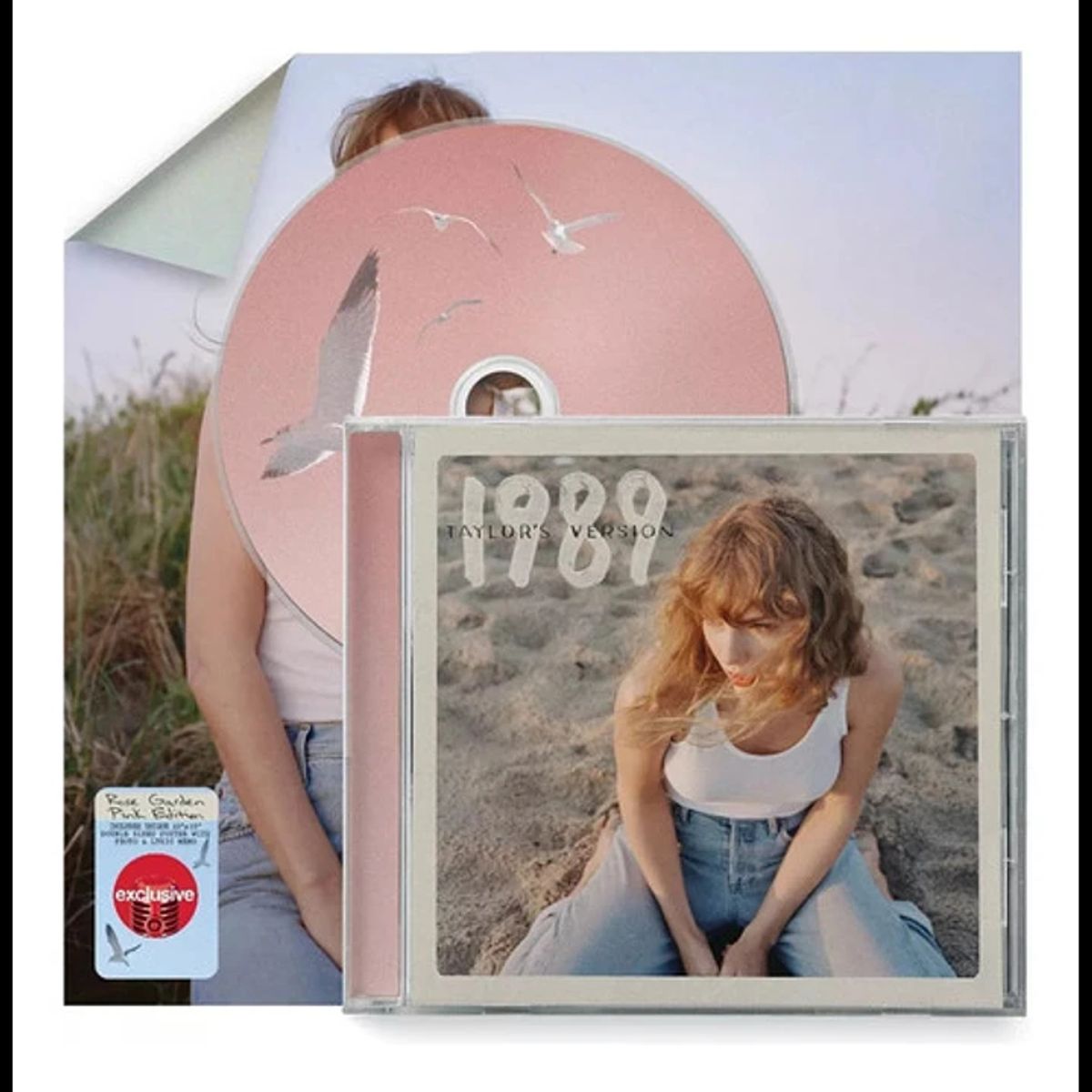 GENERICO - Taylor Swift - 1989 Taylors Version - CD Rose Garden Pink Target Edition con detalle