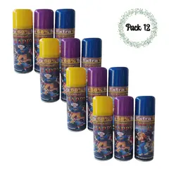 EKOL TACTICA MILITAR - Pack 12 Serpentina Spray Para Navidad O Fiesta De Año Nuevo