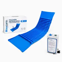 MAXCARE - Colchón Antiescaras Tubular Con Motor 185 X 90 X 8 Cm