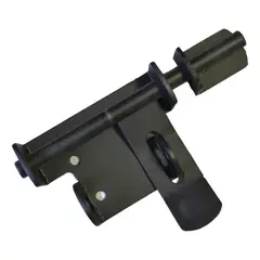 GENERICO - Cerrojo Carcelero Bilateral 1/2 X 18 Cm Derecha/izquierda Negro