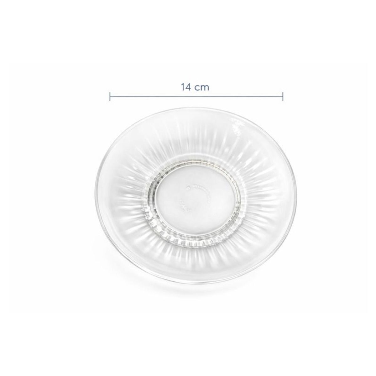 BORMIOLI - Set 6 Platillos Para Tazas Espresso Vidrio - Barshine