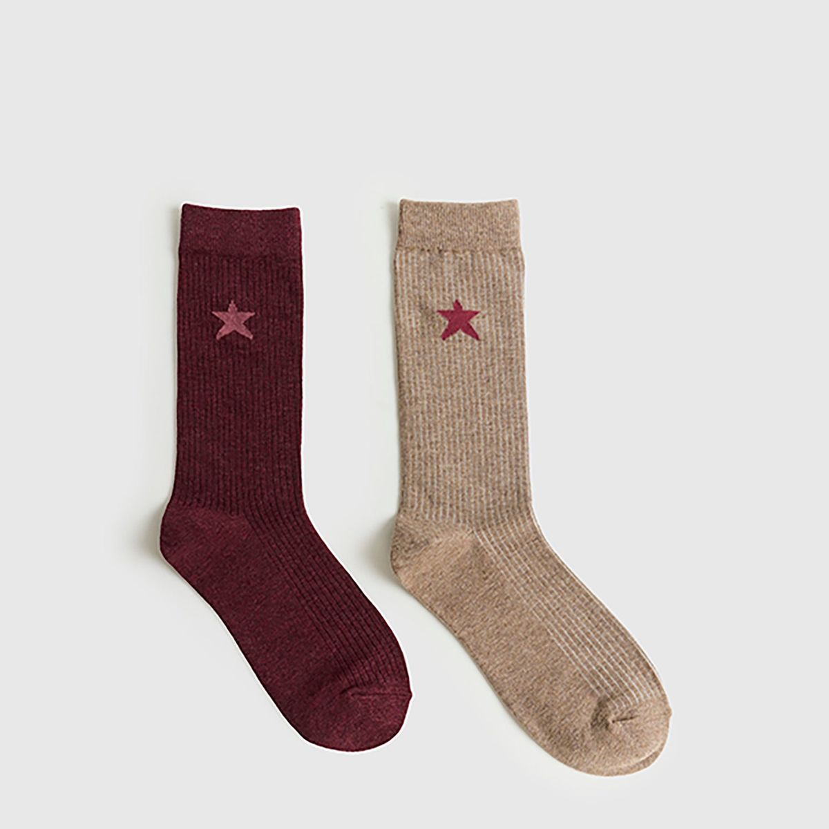 LOUNGE - Set Calcetines Mujer Caña Alta Media Luna.