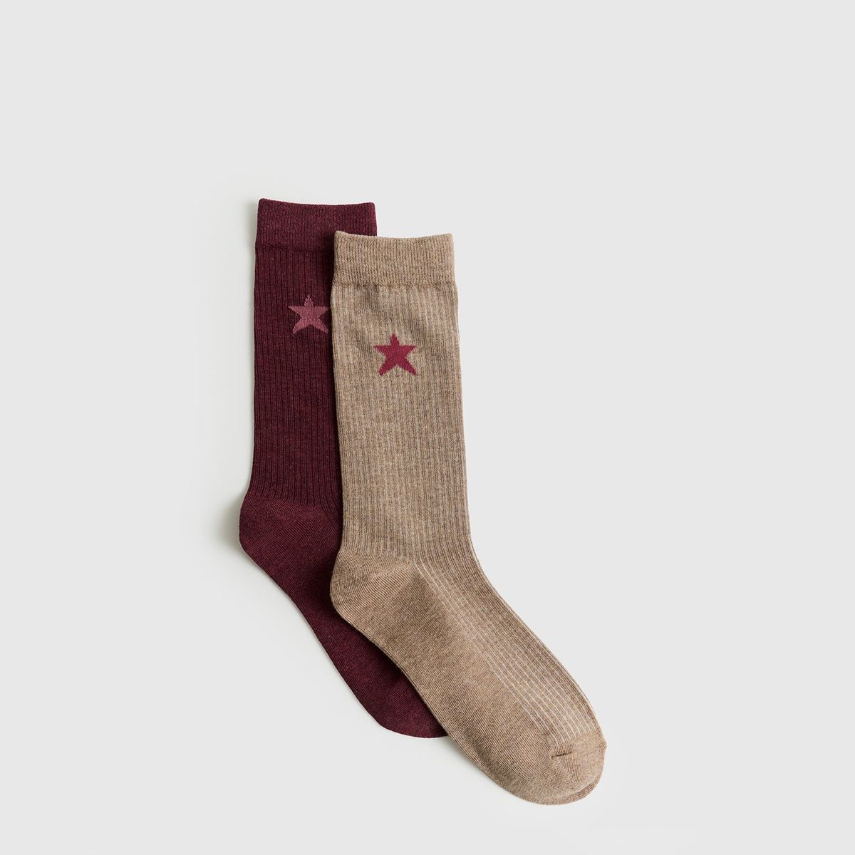 LOUNGE - Set Calcetines Mujer Caña Alta Media Luna.