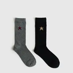 LOUNGE - Set Calcetines Mujer Caña Alta Media Luna.