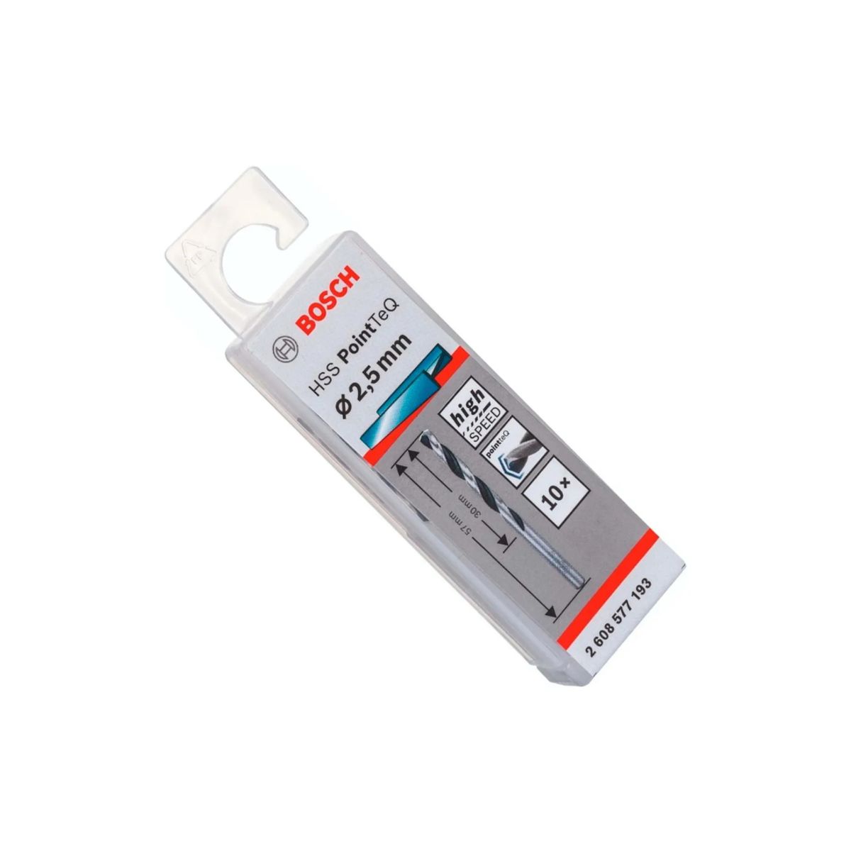 MAKITA - Caja Con 10 Unidades Broca Para Metal Hss-pointteq 2,5mm