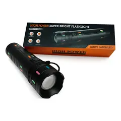 GENERAL - Linterna Led Recargable Usb Con Zoom Alcance +100m