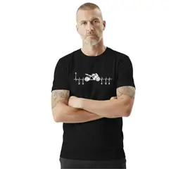 TRIPLE PLAY - Polera Premium 100% Algodón Estampada bike life