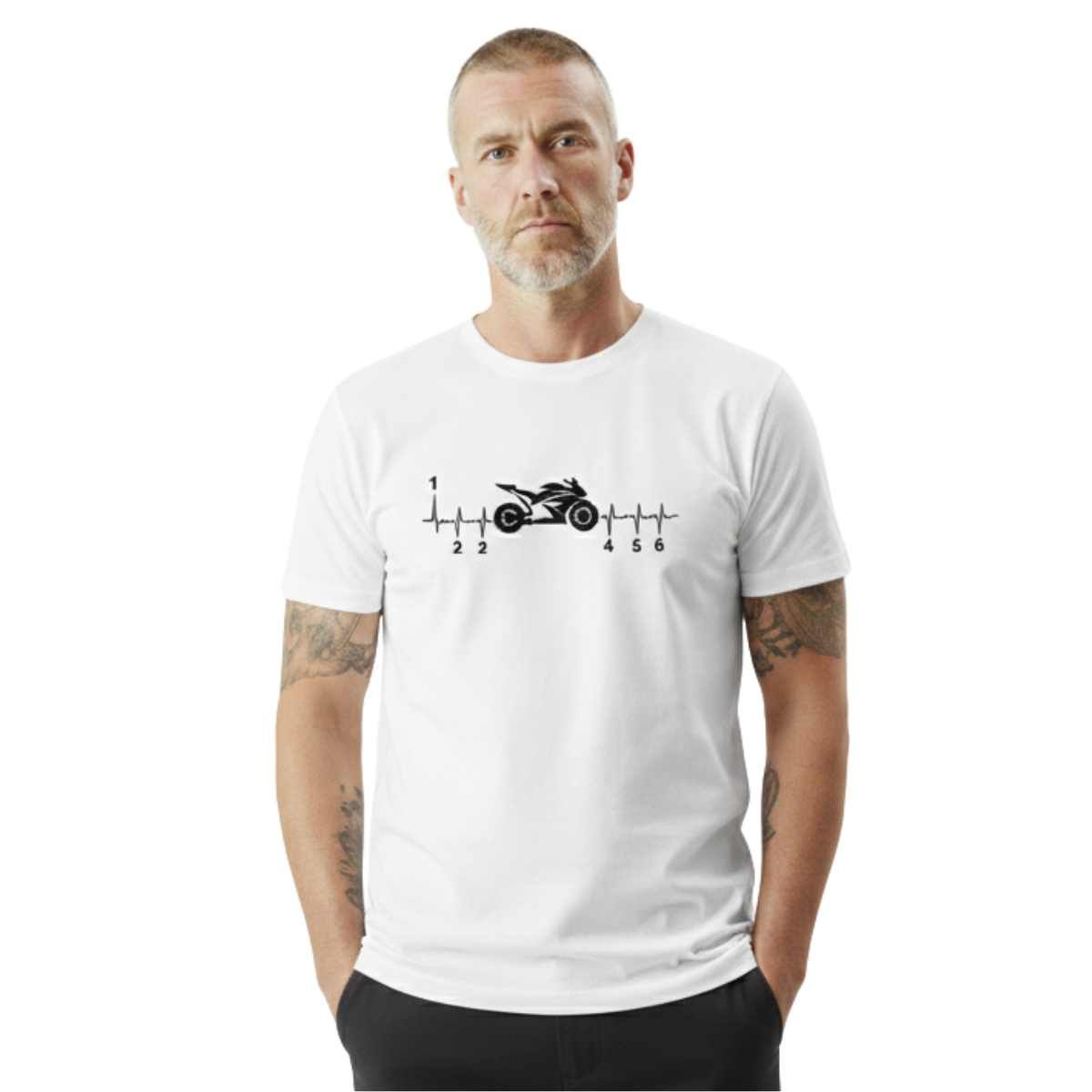 TRIPLE PLAY - Polera Premium 100% Algodón Estampada bike life