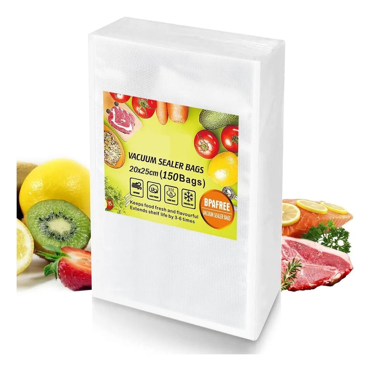 GENERICO - Bolsas Para Sellador Al Vacío 20x25cm 150 Unidades BPA Free