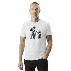 TRIPLE PLAY - Polera Premium 100% Algodón Estampada motocross padre e hijo