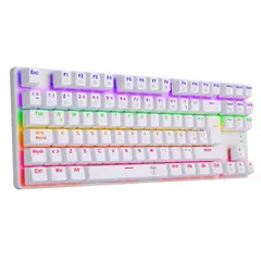 T-DAGGER - Teclado TGK313 BORA white RGB